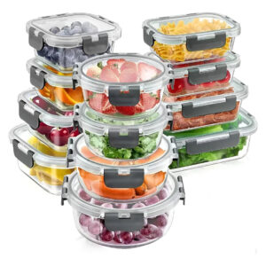 Set x12 Recipientes Herméticos de Vidrio – Conservación & Cocina Versátil (ENVÍO GRATIS)