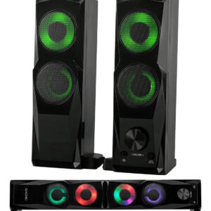 Parlantes Gamer 2 en 1 con Luces RGB – Barra de Sonido para PC, TV y Multimedia [ENVÍO GRATIS]