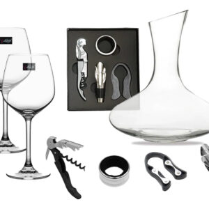 Set Vino 10 Piezas con Decantador y Accesorios (ENVÍO GRATIS)