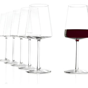 Juego de 6 Copas de Cristal para Vino Tinto – 520 ml (ENVÍO GRATIS)