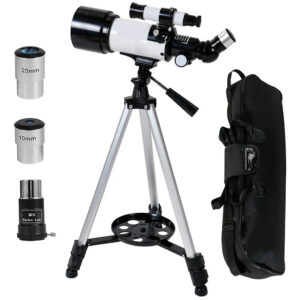 Telescopio Reflector Astronómico 400x70 con Trípode – Observación Lunar y Planetaria (ENVÍO GRATIS)